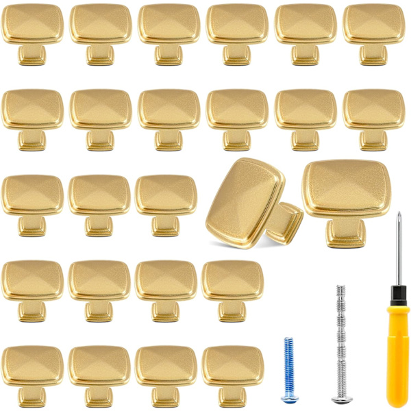 25-pack borstade mässingsknoppar 25-pack 5\"