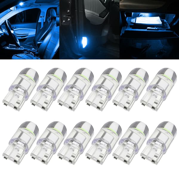 T10 LED COB Amber Wedge interiør- kuppel- læselampe kortpære