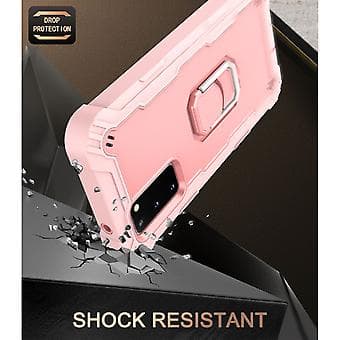 Til Samsung Galaxy S20 FE / FE 5G PC + gummideksel (roségull)