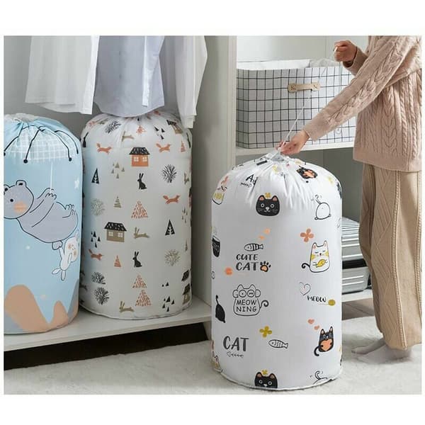 2-pack 45x85 cm Zipper Storage Bag - Large Storage Bag for Clothes, Bedding, Quilts, Blankets, and Moving (Style C)