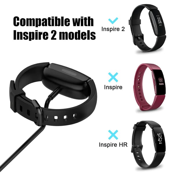 [2-pak] Opladerkabel til Fitbit ACE 3, Erstatningsopladerkabeltilbehør til Fitbit Inspire 2 og ACE 3 2-pak 1.0 ft 2-Pack 1.0 ft