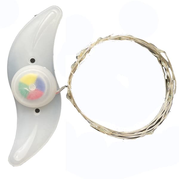 Green LED bicycle wheel lights in one piece provide brightness and v