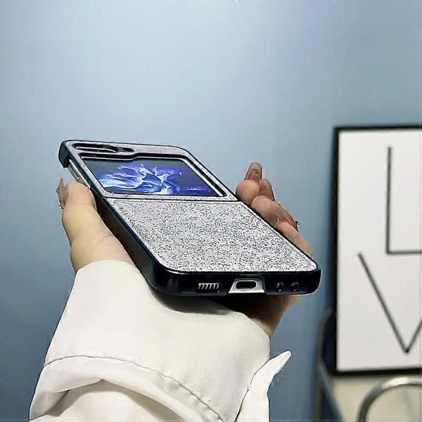 For Samsung Galaxy Z Flip5 Planet Tekstur PC Støtsikkert Mobiltelefondeksel