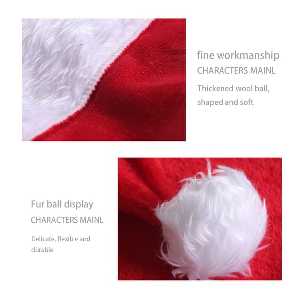 Julehat, Unisex Lysende Julemandshatte, Plys Julehat (grøn - Farvelys)