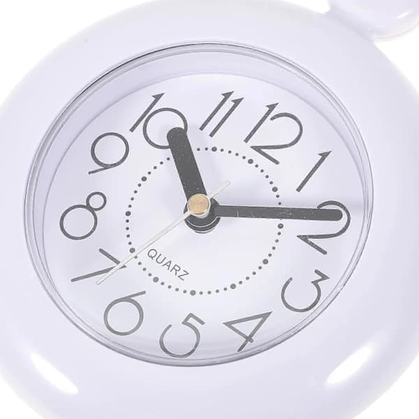 White Towel Country Wall Clock Modern Wall Clock Silent Small Wall Clock Bathroom Clock White 12x12x4cm