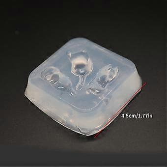 Internettkjendis Mini Epoxy Katter Form Smykkeanheng Silikonform Mini 3D Neglekunstdekorasjoner Silikonform