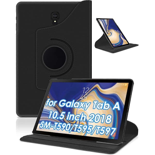 Samsung Galaxy Tab A 10.5 Deksel - 360 Roterende Stativ med Støtsikkert Slankt Skall[JUN]