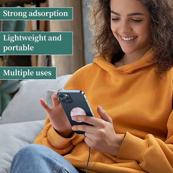 6-pack telefonhållare och stativ med 360° rotation, Pop Socket-stil handtag-FY-