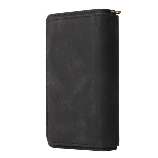 SKALO Samsung A33 5G Large Wallet Case with 17 Compartments - Black