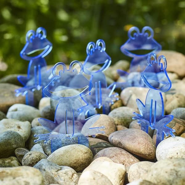 5 st Happy Frogs Solfångare Strålande Trädgårdsdekorationer, Trädgård