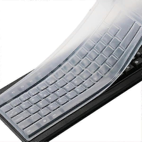 Transparent keyboard cover for desktop PC keyboard, dustproof and waterproof