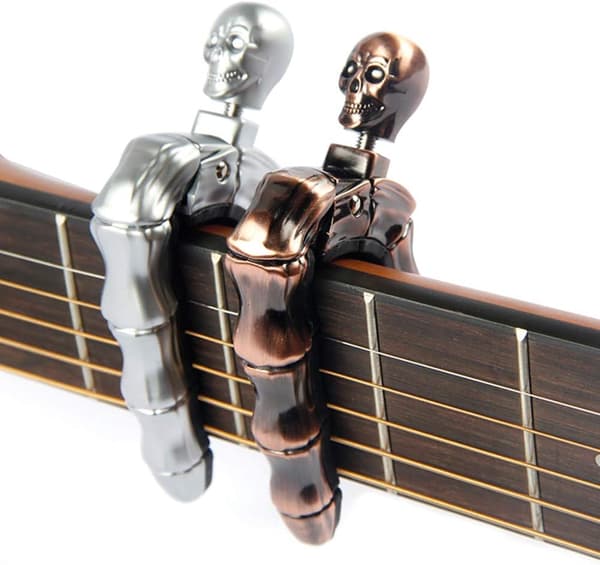 Set med 2 gitarr capo skalle knopp design universal strängar instrument capo