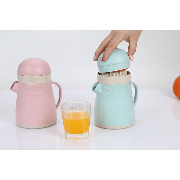 Manuell sitruspresse med 450 ml beholder, dobbeltsidig sitronpresse