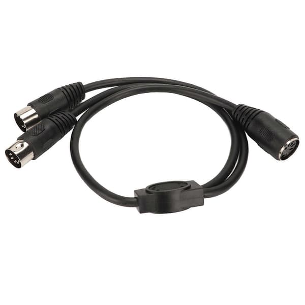 5-bens DIN hun til 2 5-bens DIN han kabel 5 kerner fleksibel DIN 5-bens Y-splitteradapter lydforbindelseskabel til studier