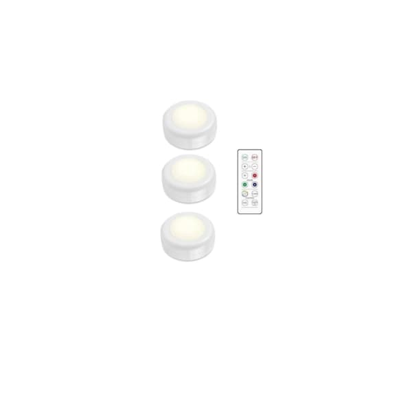 3-pakning LED-spotlight LED-spotlight med fjernkontroll batteridrevet