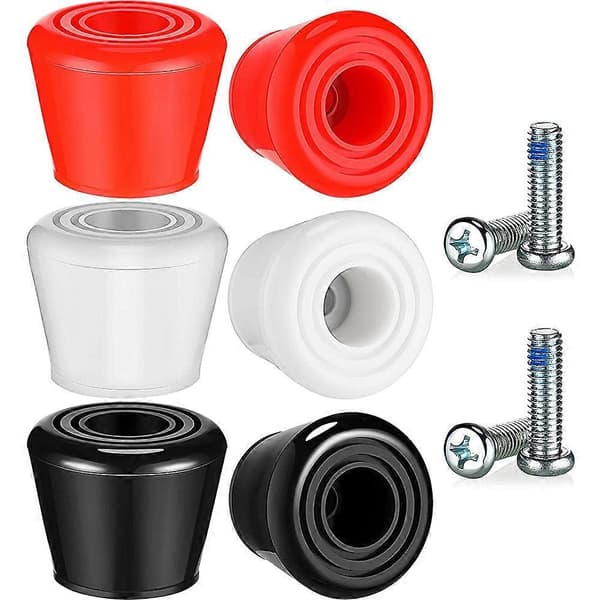 Roller Skate Toe Stops Set Roller Skate Toe Stops with 4 Screws Replacement Skate Accessories