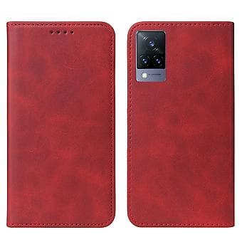 Læderetui til vivo V21 5G (Rød)