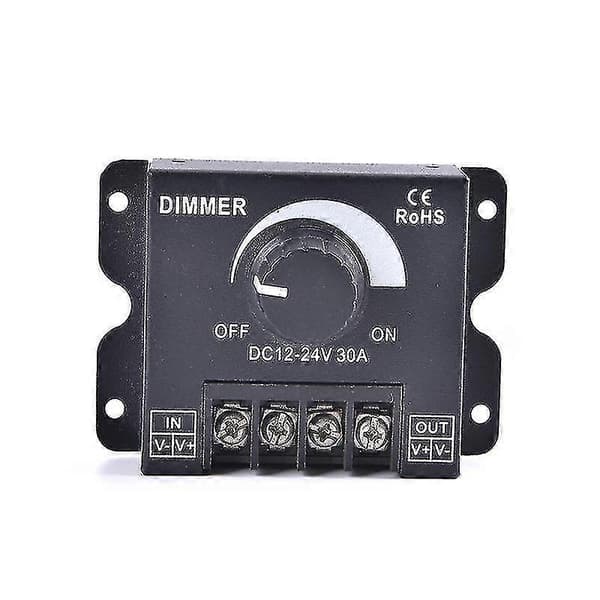 DC 12V 24V LED Dimmer Switch 30A 360W Spänningsregulator Justerbara Dimmers Shytmv