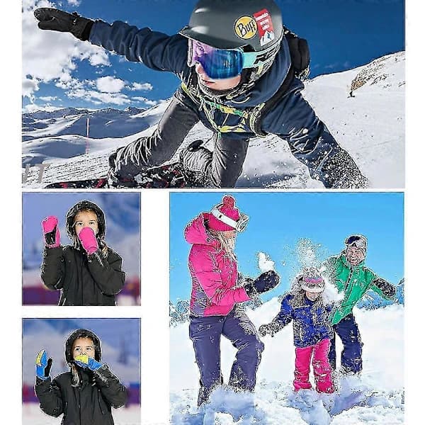 Skihandsker til mænd og kvinder, isolerede snescooterhandsker med touchskærm -Yx Shape2 XS