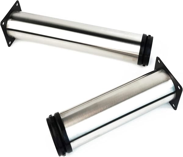 4 st Möbelben, 120 mm Justerbara Möbelben - Krom Metall - Höjdjusterbar