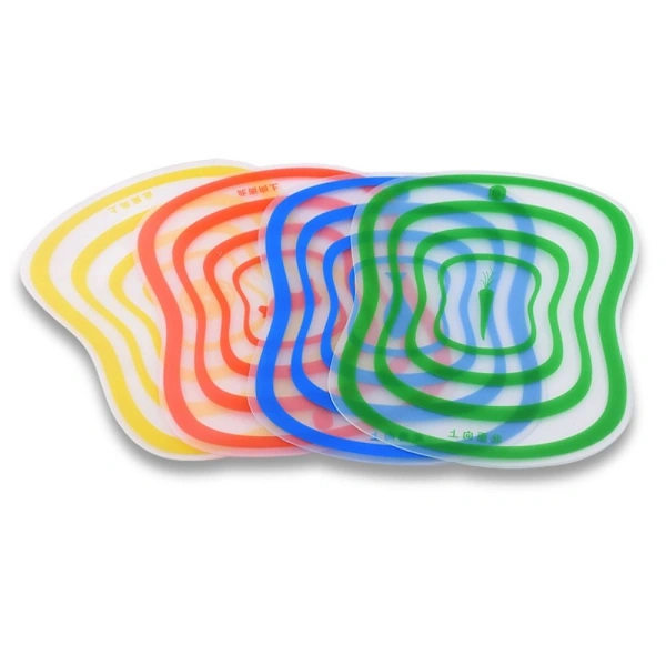 4 st Transparent skärbräda Multifunktionell skärbräda M M