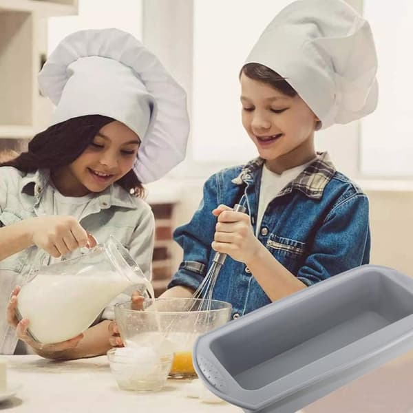 2 stk. silikonebrødforme, non-stick brødform, silikoneform til kager og brød, silikonekageforme til bagning