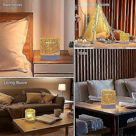 Rotating Water Ripple Night Light Projector - Romantic LED Atmosphere Lamp