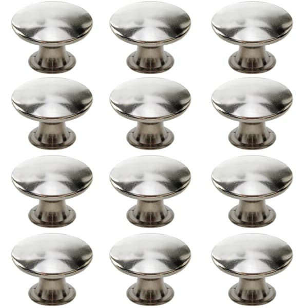 Skåphandtag Lådhandtag med skruvar 12-pack Silver Silver Silver Silver