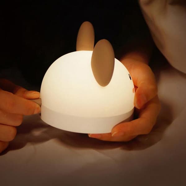 Cute Kids Clock Children Alarm LED Night Light Rechargeable Timer Countdown Student Alarm Clock Kids Home Decor