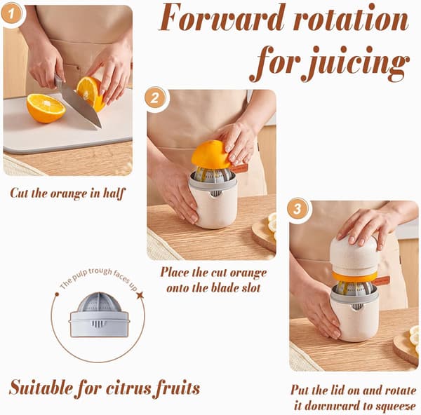 Lime- og citronpresser og citruspresser — Manuel presser til appelsiner, citroner og grapefrugter — Bærbar juicer