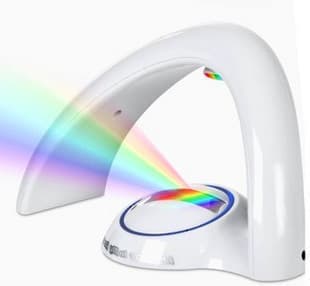 Batteri + USB LED Regnbueprojektor Lysreflektion - Regnbue i