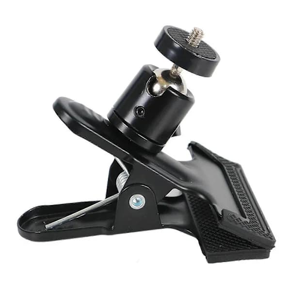 Fitness Phone Holder Clip for Exercise Machines, Compatible with Concept 2 Rowing Machine, Adjustable and Rotatable (Black)