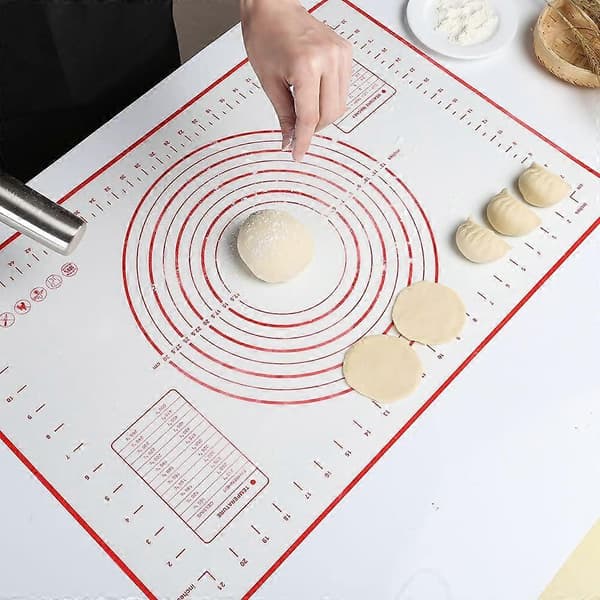 Silikonmatte Bakematte Silikon Deigmatte Gjenbrukbar Non-stick Sklisikker m (FMY)