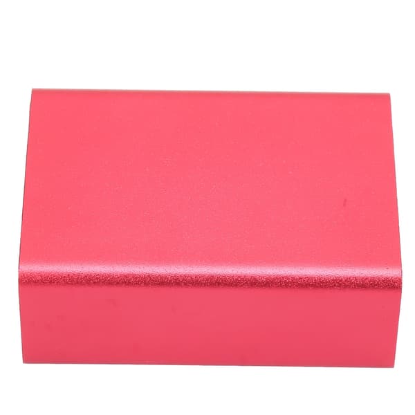 Circuit Board Instrument Aluminium Cooling Box DIY Electronic Project Enclosure Case Frosted Red