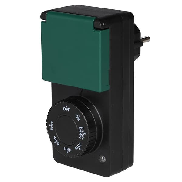 Dusk-to-dawn sensor with timer for outdoor lighting