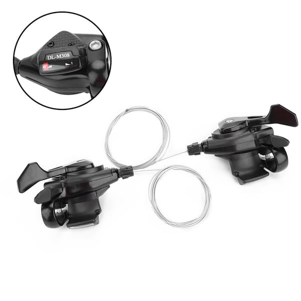 1 Pair Triple Speed Bicycle Shifter Left/Right Gear (3x8 Speed)