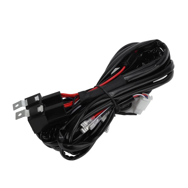 High/Low Beam Headlight Wiring Harness LED Work Light Relay Switch 200cm Long for Offroad Motorcycles Pickup Trucks