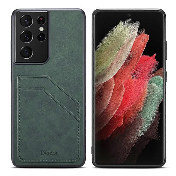 Samsung Galaxy S23 Ultra 5G Denior PU Tupla Korttipaikka Puhelinkotelo
