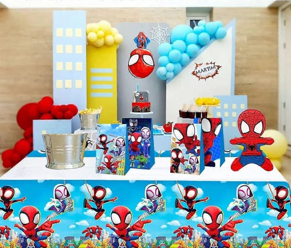 2 st Spidey och hans bästa vänner festduk, Spidey och hans bästa vänner temafestartiklar