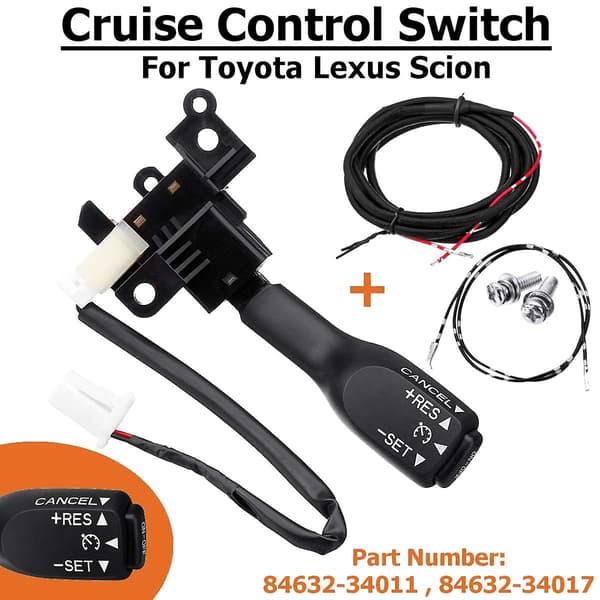 Car Cruise Control Switch with Cable for Prius Land Cruiser 84632-34011