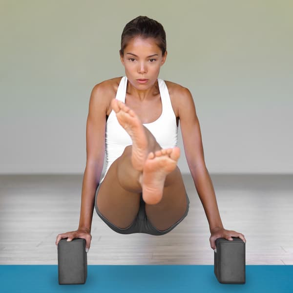 Yogamatte 1 cm tykk ensfarget