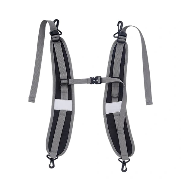 Durable Nylon Backpack, Adjustable Straps, Belt, Repair Parts, Accessories (Black+Grey)