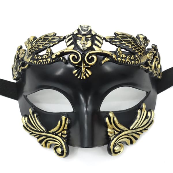 St. egyptiske menn antikke greske romerske krigere halv ansiktsmasker Venezia Halloween sminkeball