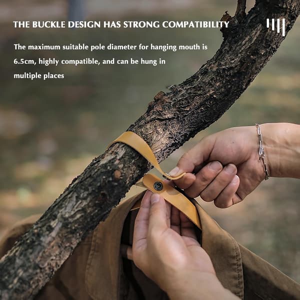 Folding Wooden Clothes Hangers, Soft Leather Rope Beech Wood, Thick Smooth Natural Hangers