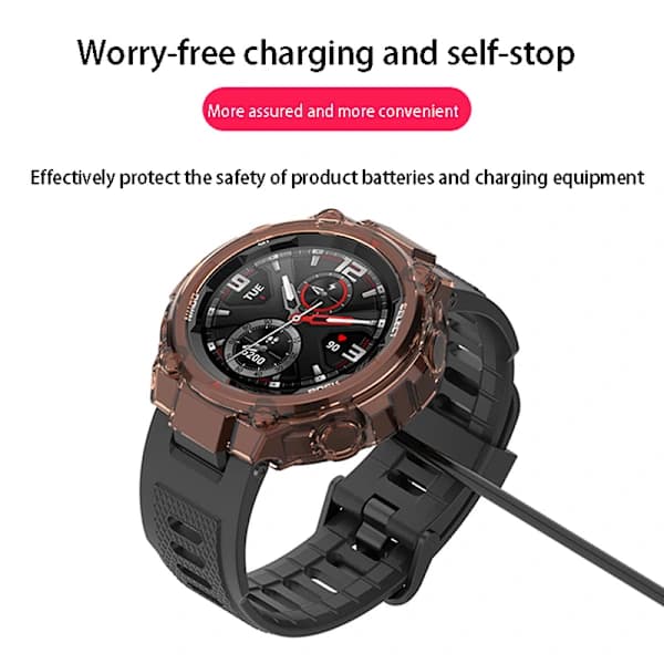 Smartwatch USB-ladekabel til Amazfit T-Rex GTR 42mm 47mm Sort Black one size
