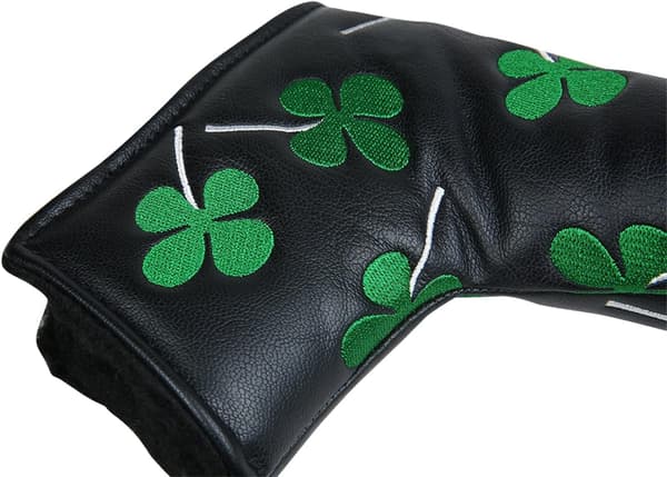 Sport Hvid Grøn Shamrock Lykkekløver Putter Headcover Fire