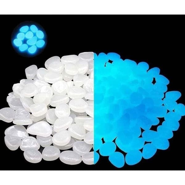Dekorative fluorescerende steiner - LUSKYKA® - 300 stykker - Fluorescerende - Selvlysende i mørket