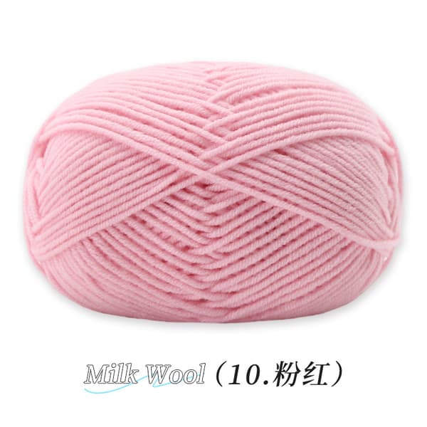 1 Garnnøgle, Hver Nøgle 100 gr (3.5 oz), 100% Polyester - Rosa