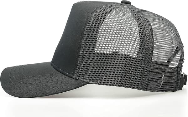 XL Mesh Trucker Cap Keps för stora huvuden Herr Hög krona Basebollkeps Ventilerande Dad Cap Justerbar 60 - 65 cm Mörkblå Dark Blue