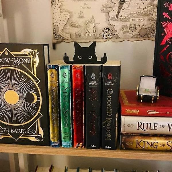 Långfinger Katt Svart katt vindu 10x5x1cm